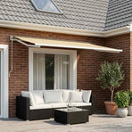 Awning Replacement Fabric Cream 450 x 350 cm Polyester