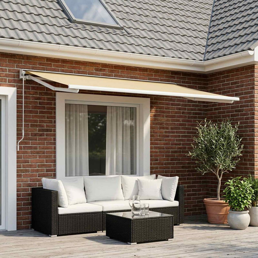 Awning Replacement Fabric Cream 450 x 350 cm Polyester