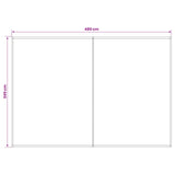 Awning Replacement Fabric Yellow and White 500 x 350 cm - Top-Down View
