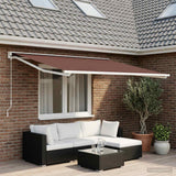 Awning Replacement Fabric Brown 300 x 250 cm Polyester