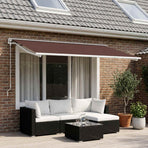 Awning Replacement Fabric Brown 400 x 350 cm Polyester
