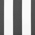 Awning Replacement Fabric Anthracite and White 400 x 300 cm