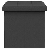 Foldable Storage Bench Dark Grey 180 kg 80 L 77 x 38 x 38 cm
