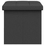 Foldable Storage Bench Dark Grey 180 kg 80 L 77 x 38 x 38 cm