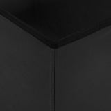 Foldable Storage Bench Black 180 kg 80 L 77 x 38 x 38 cm PVC