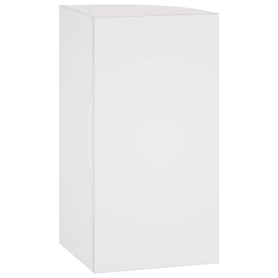 Wall Mounted Corner Shelf 3-Tier 31.5 x 31 x 60 cm White