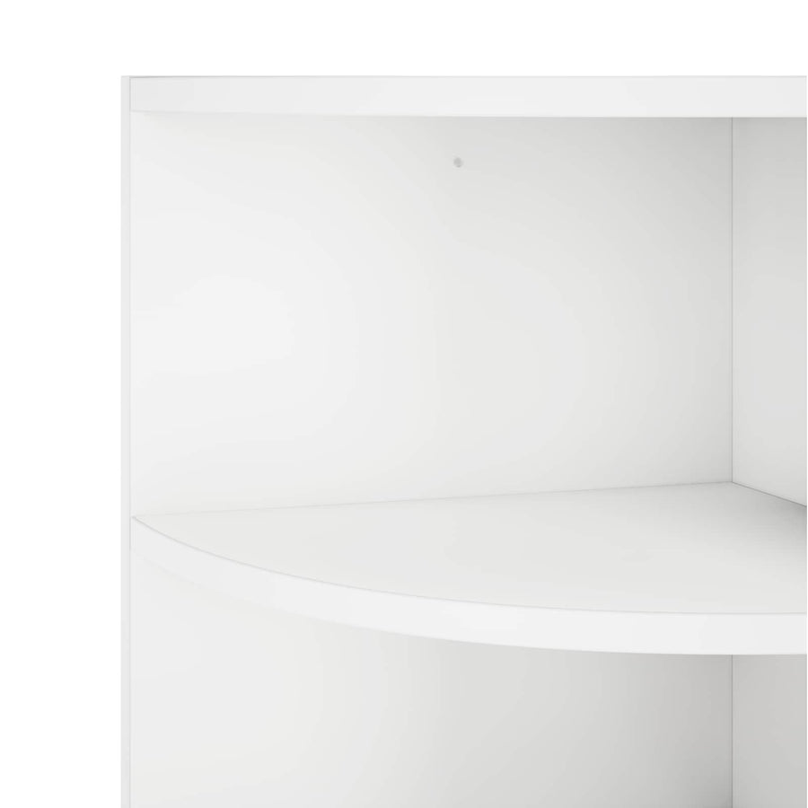Wall Mounted Corner Shelf 3-Tier 31.5 x 31 x 90 cm
