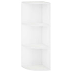 Wall Mounted Corner Shelf 3-Tier 31.5 x 31 x 90 cm