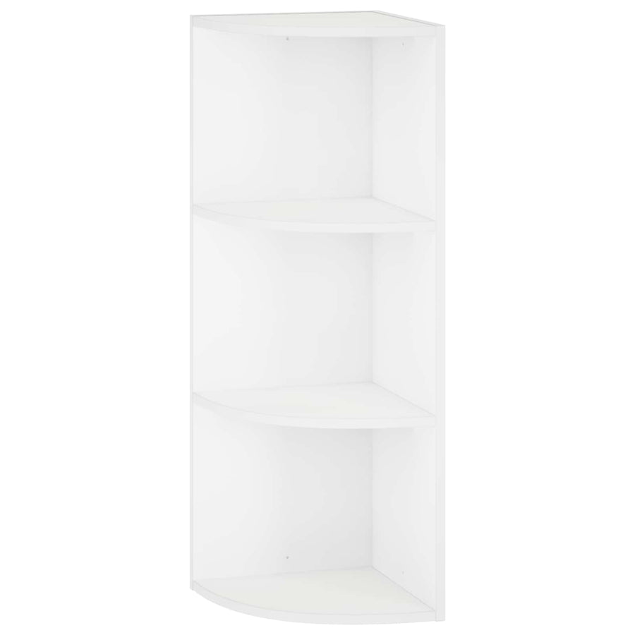 Wall Mounted Corner Shelf 3-Tier 31.5 x 31 x 90 cm