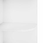 Corner Shelf 2-Tier 41.5 x 41.5 x 72 cm Engineered Wood White