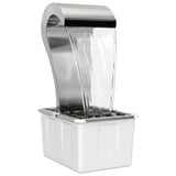 Garden Waterfall Stainless Steel 304 54.5 x 34 x 83 cm Silver - Front View