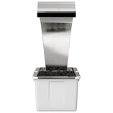 Garden Waterfall Stainless Steel 304 54.5 x 34 x 83 cm Silver - Top-Down View