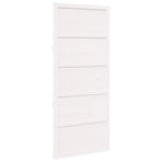 Barn Door White 80 x 2,5 x 208 cm Solid Pine Wood