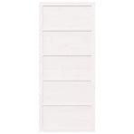 Barn Door White 80 x 2,5 x 208 cm Solid Pine Wood