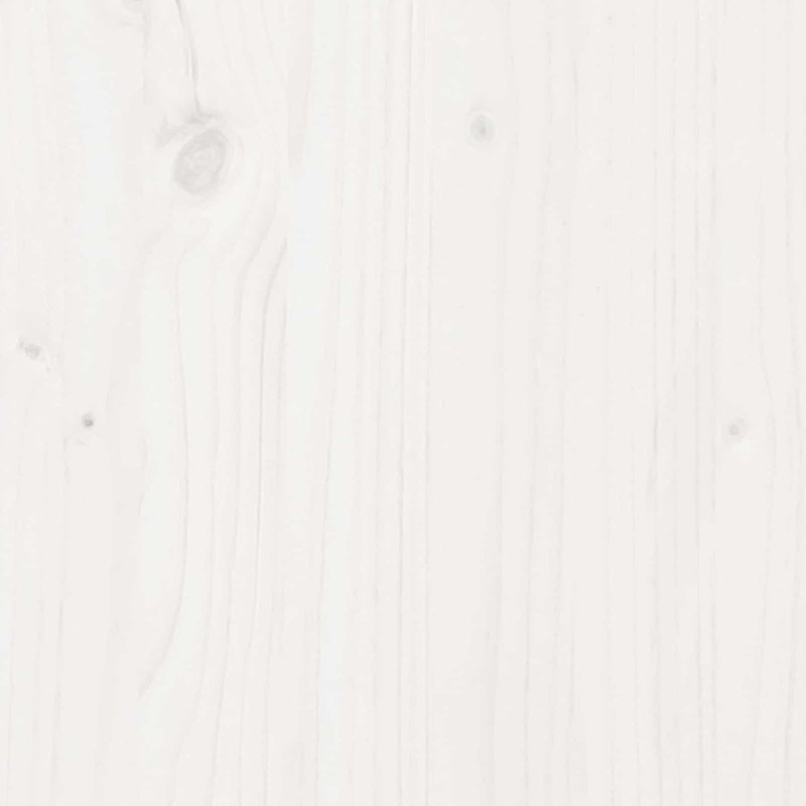 Barn Door White 80 x 2,5 x 208 cm Solid Pine Wood