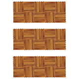 Decking Tile 30 pcs Brown 30 x 30 cm Acacia Hardwood - Top-Down View