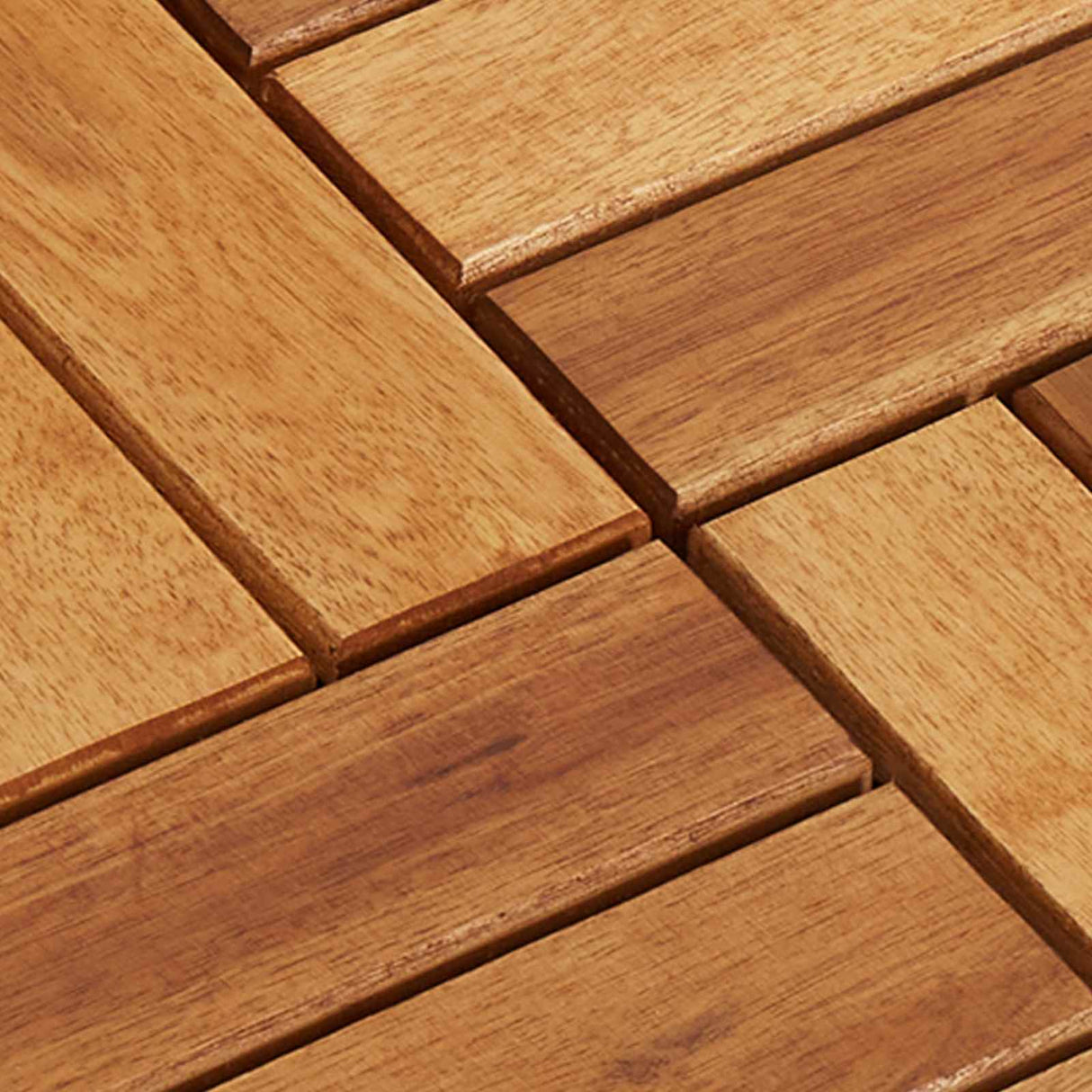 Decking Tile 30 pcs Brown 30 x 30 cm Acacia Hardwood