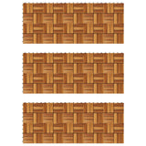 Decking Tile 30 pcs Brown 30 x 30 cm Acacia Hardwood