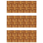 Decking Tile 30 pcs Brown 30 x 30 cm Acacia Hardwood