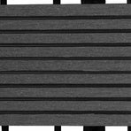 Decking Tile 22 pcs Grey 30 x 30 cm WPC