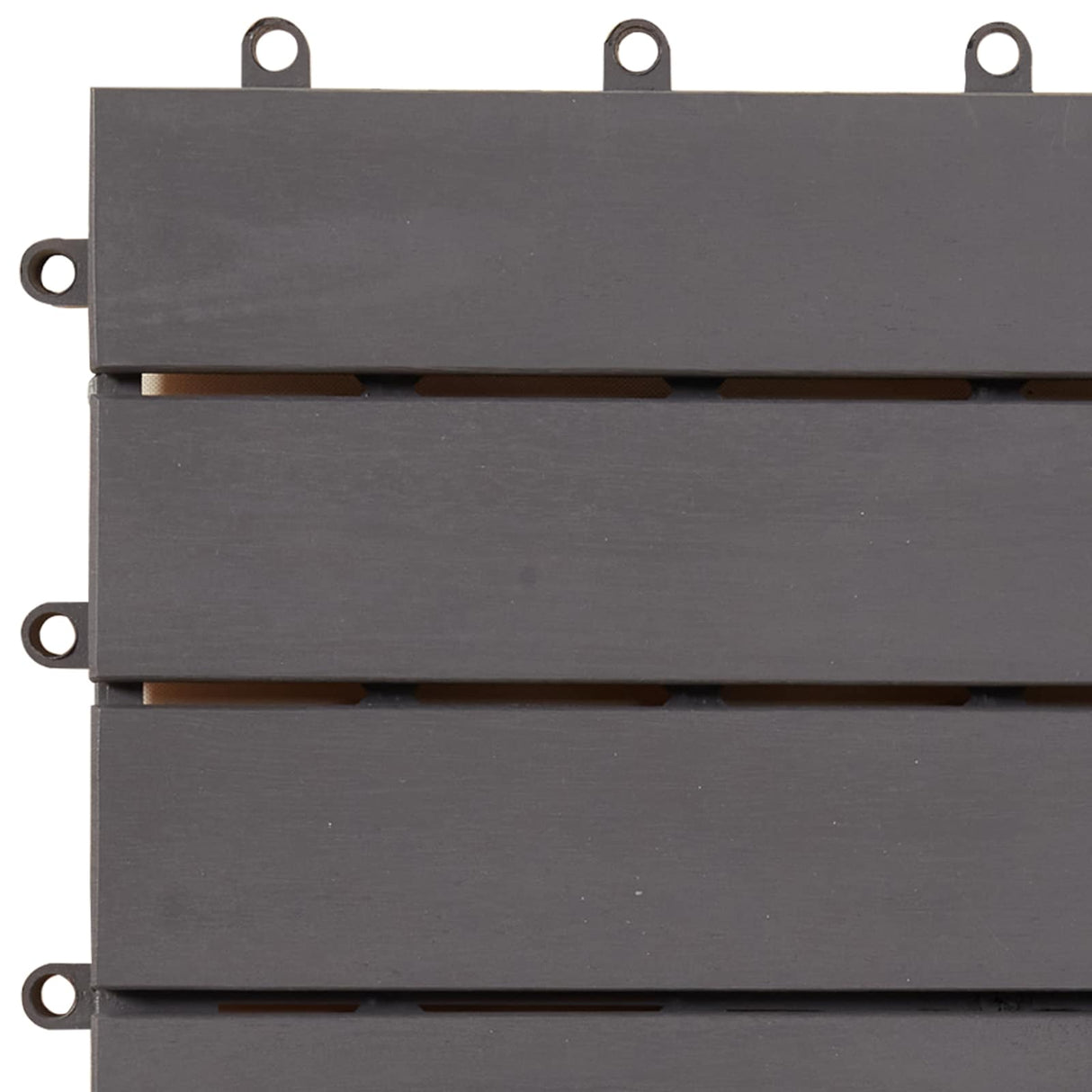 Decking Tile 20 pcs Grey 30 x 30 cm Acacia Hardwood