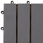 Decking Tile 30 pcs Grey 30 x 30 cm Acacia Hardwood