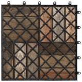 Decking Tile 30 pcs Grey 30 x 30 cm Acacia Hardwood