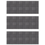 Decking Tile 30 pcs Grey 30 x 30 cm Acacia Hardwood