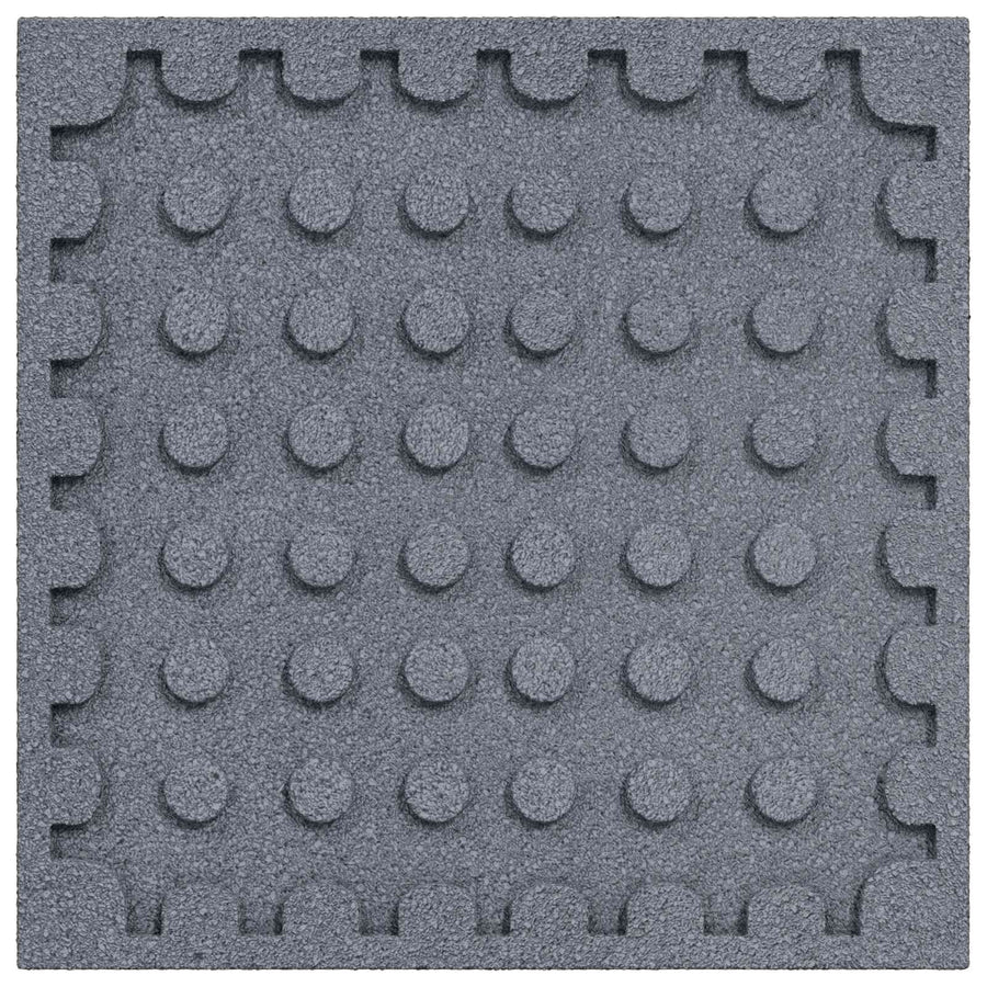 Fall Protection Tiles 12 pcs Grey 50 x 50 cm Rubber