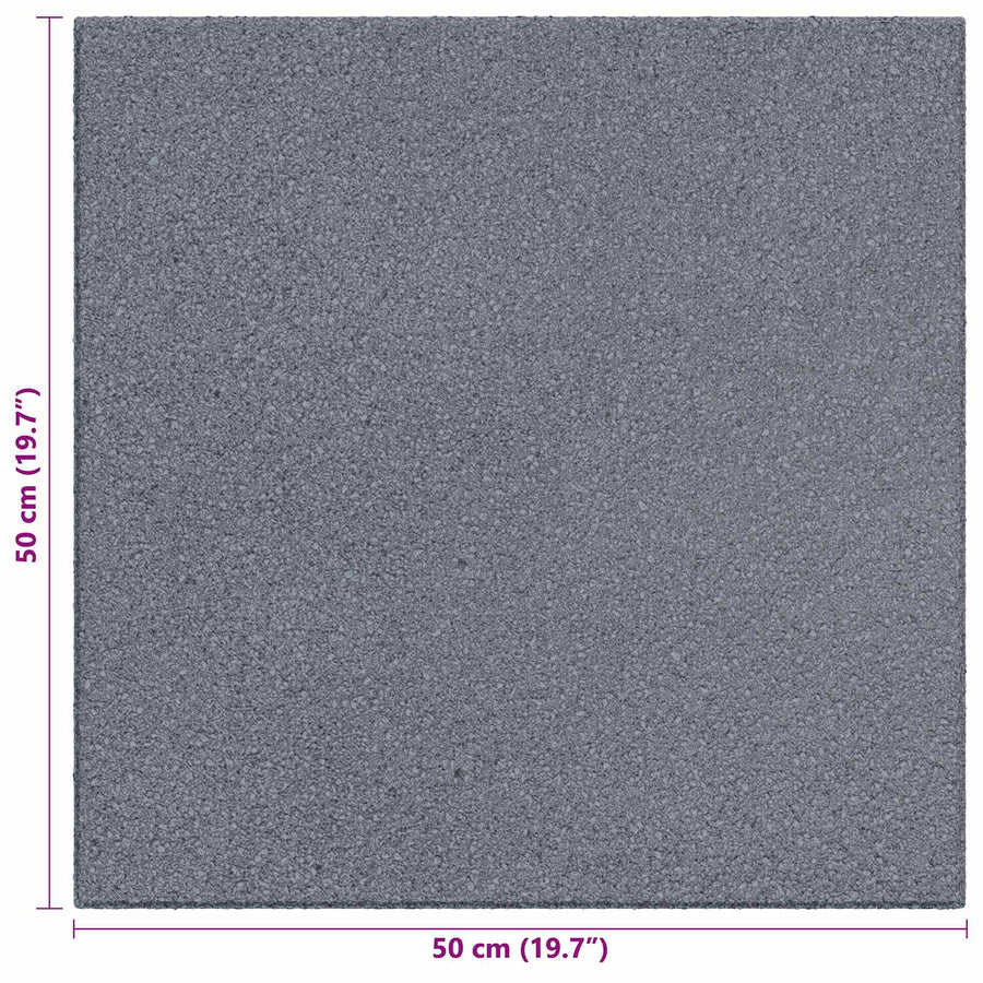 Fall Protection Tiles 18 pcs Grey 50 x 50 cm Rubber