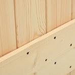 Sliding Door 95 x 210 cm Solid Pine Wood (Untreated)