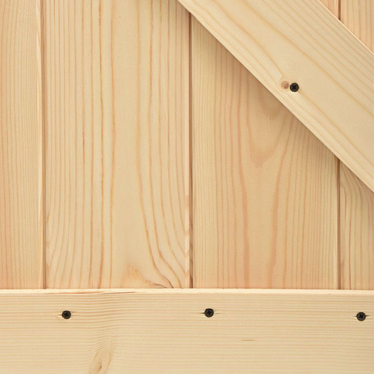 Sliding Door Natural and White 85 x 210 cm Solid Pine Wood