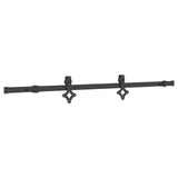 Sliding Door NARVIK Natural and Black 85 x 210 cm (152.5 cm) - Side View