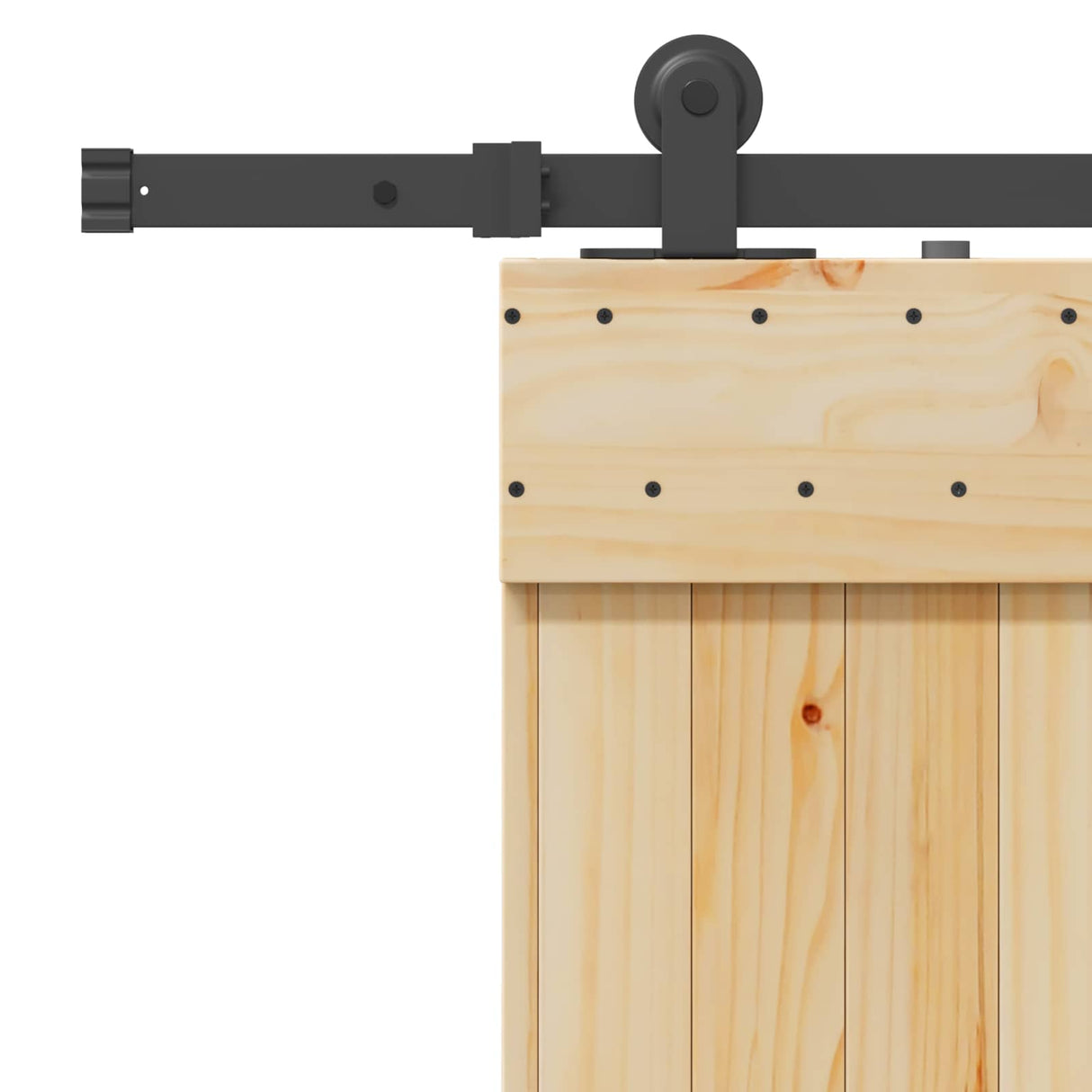 Sliding Door NARVIK 80 x 210 cm (213.5 cm) Natural and Black
