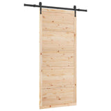 Sliding Door Natural 80 x 208 cm Solid Pine Wood