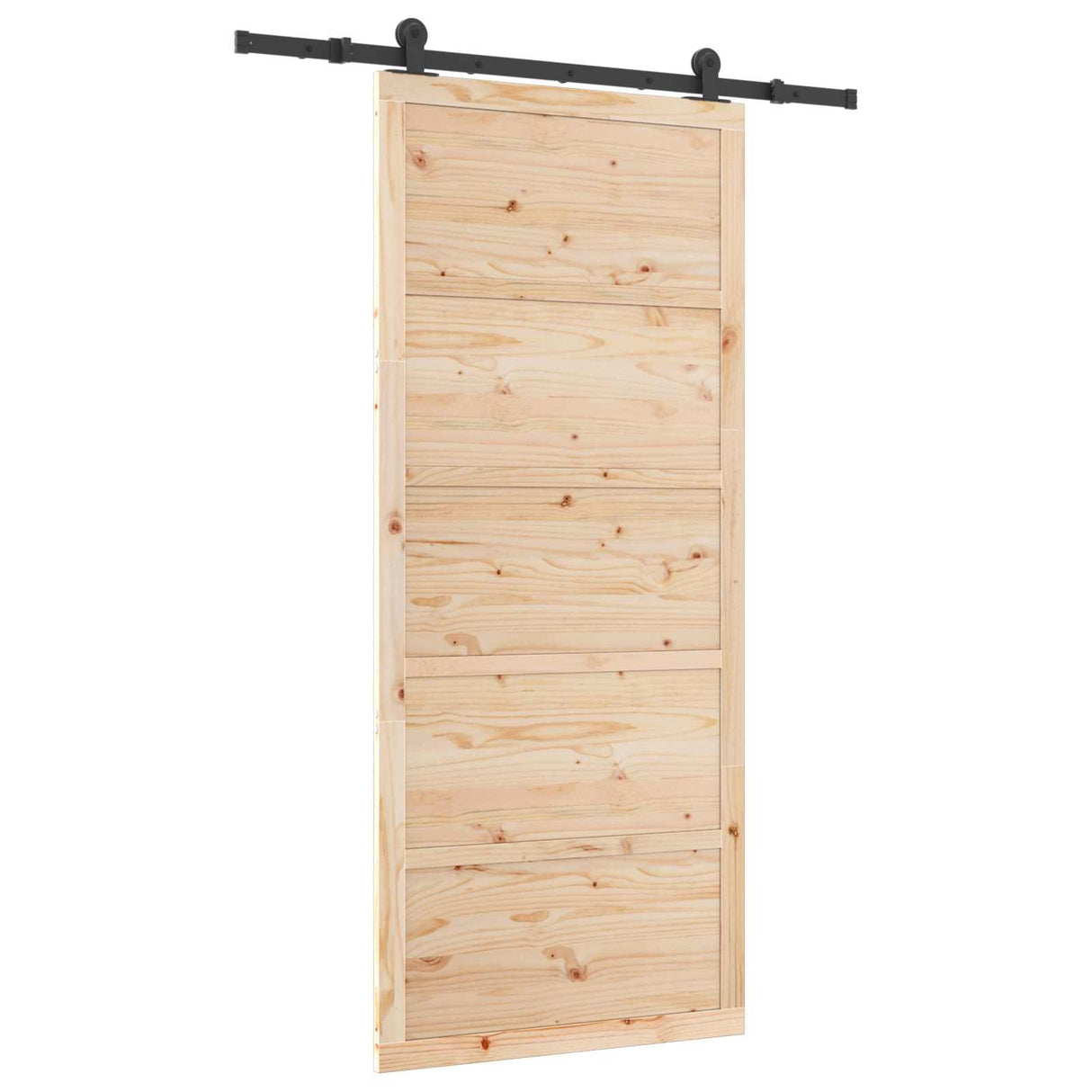 Sliding Door Natural 80 x 208 cm Solid Pine Wood