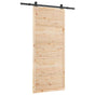 Sliding Door Natural 80 x 208 cm Solid Pine Wood