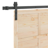 Sliding Door Natural 80 x 208 cm Solid Pine Wood - Extra Image