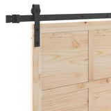 Sliding Door Natural 80 x 208 cm Solid Pine Wood
