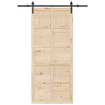 Sliding Door Natural 80 x 208 cm Solid Pine Wood