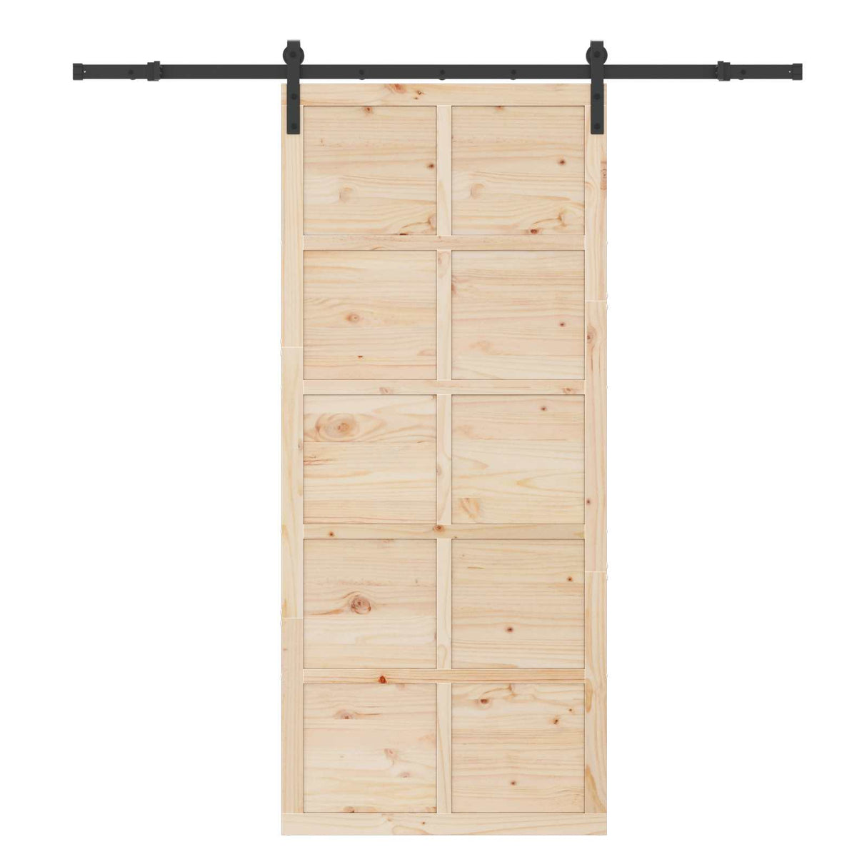 Sliding Door Natural 100 x 208 cm Solid Pine Wood