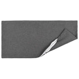 Cushion with Pillow HEERLEN 2 pcs Light Grey Fabric