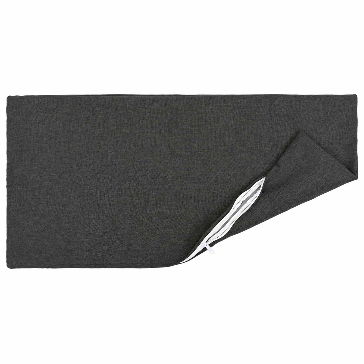 Cushion with Pillow HEERLEN 6 pcs Dark Grey Fabric