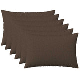 Cushion with Pillow HEERLEN 6 pcs Taupe Fabric