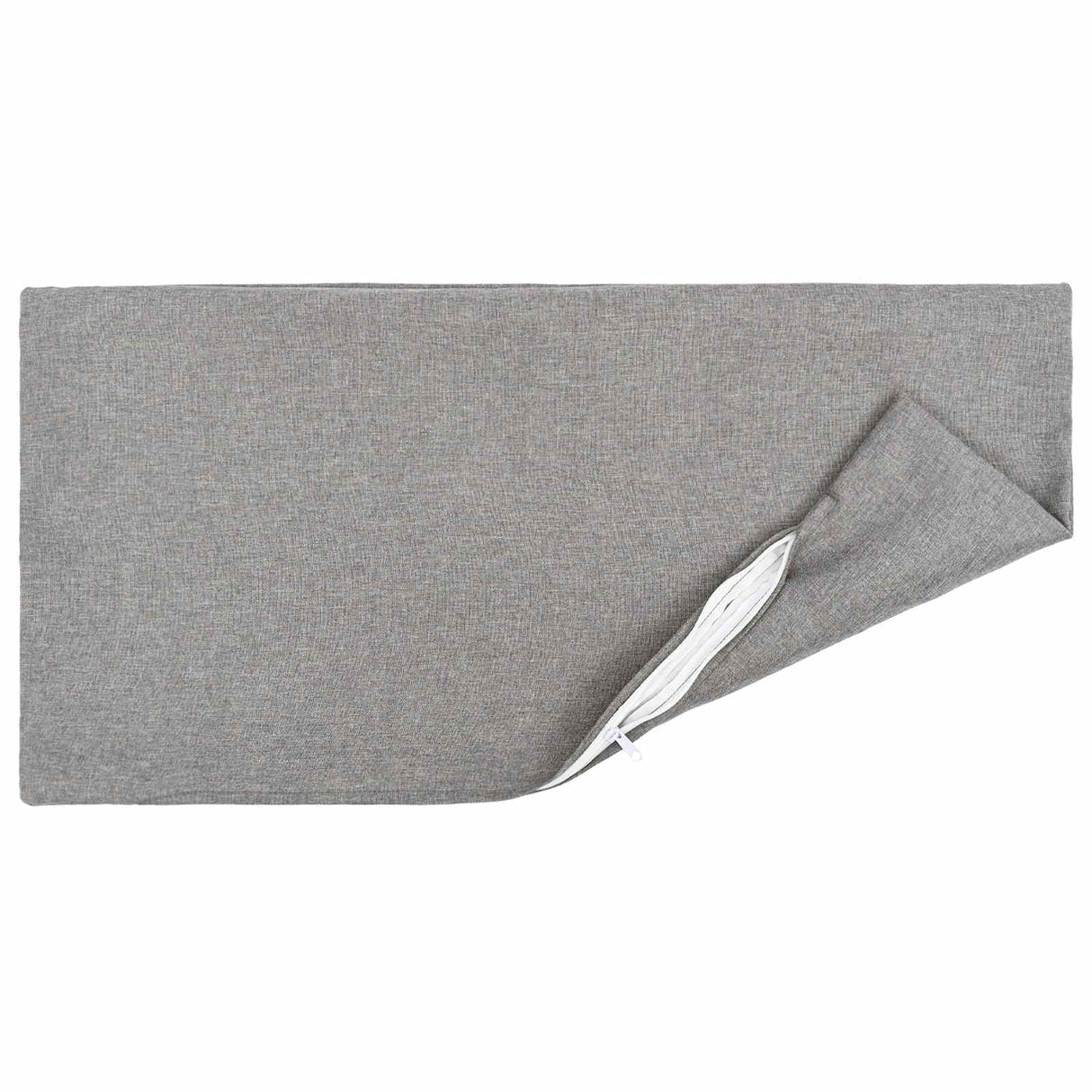Cushion with Pillow HEERLEN 2 pcs Cloud Grey Fabric