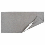 Cushion with Pillow HEERLEN 2 pcs Cloud Grey Fabric - Side View
