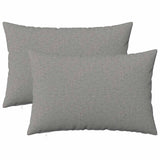 Cushion with Pillow HEERLEN 2 pcs Cloud Grey Fabric