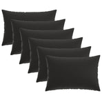 Cushion with Pillow HEERLEN 6 pcs Black Polyester