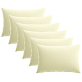 Cushion with Pillow HEERLEN 6 pcs Cream Polyester - Front View