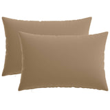 Cushion with Pillow HEERLEN 2 pcs Taupe Polyester - Front View